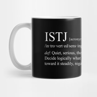 ISTJ Personality (Dictionary Style) Dark Mug